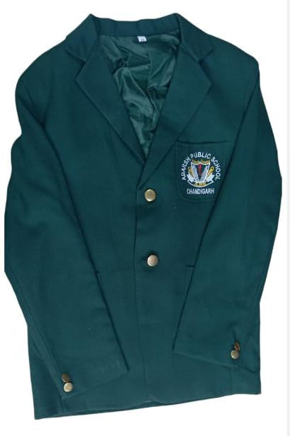 GREEN BLAZER WITH LOGO